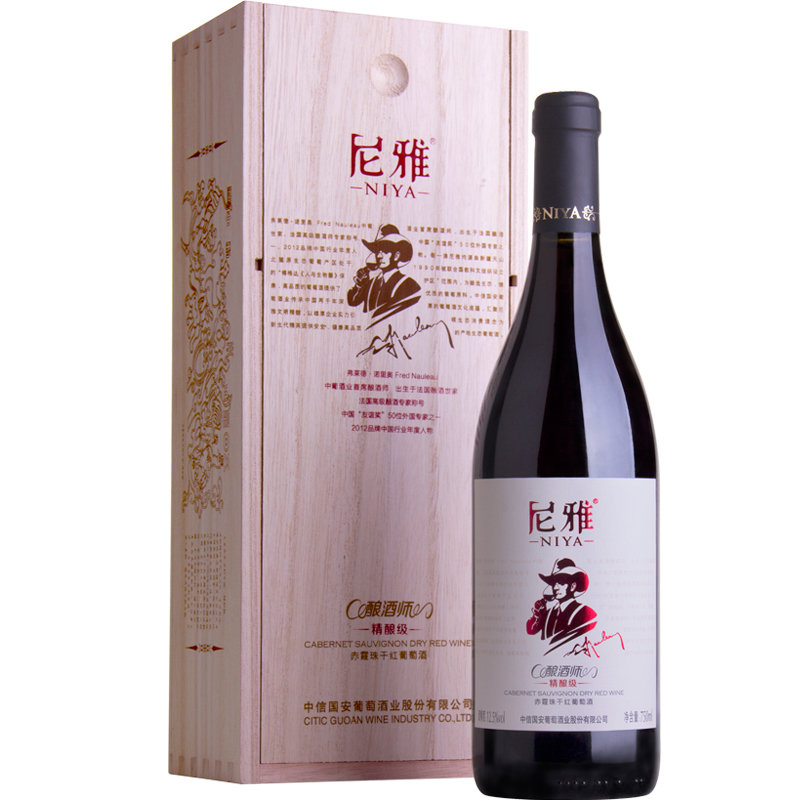 尼雅酿酒师精酿级赤霞珠干红葡萄酒750ml