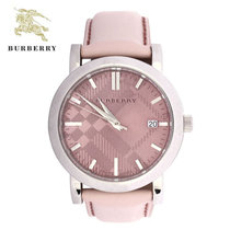 巴宝莉(BURBERRY)手表 风圆形粉色表盘女士石英腕表大号BU1752 小号BU1753(小号BU1753)