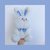 ENMA STUDIO可爱网红兔子毛绒玩具小熊公仔儿童女生日情人节礼物(包子脸兔子 坐高约23cm)