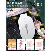 智能颈椎按摩器颈部腰部背部多功能按摩仪舒缓疲劳智能定时 高端实用送家人送朋友送老公 惊喜仪式感礼盒(四代升级-象牙白黑色豪华礼盒)