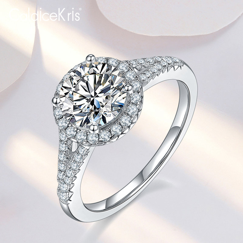 时尚饰品caldicekris中国ck双臂圆行15克拉钻戒ckm16白金色15克拉钻戒