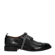GIVENCHY男士黑色皮革系带皮鞋 BH100PH05A-00139.5黑 时尚百搭