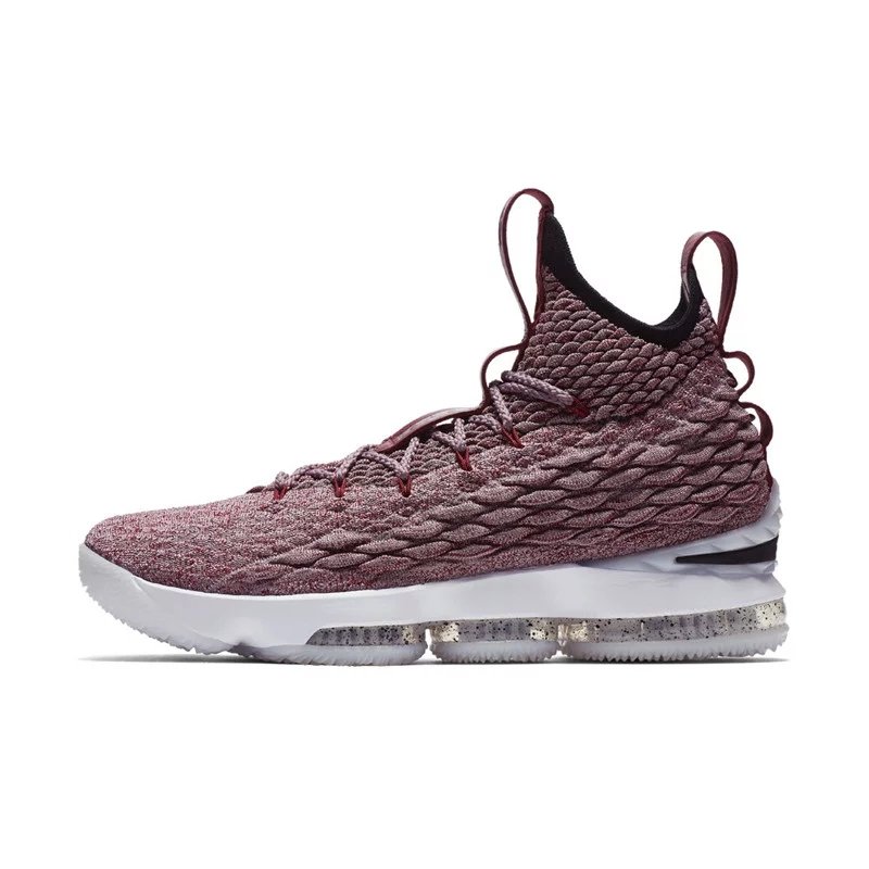 篮球鞋nike耐克詹姆斯15代篮球鞋lebron15黑银香槟金男子高帮实战运动