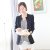 EVEI怡惟2013秋季新款 韩版气质优雅中长袖刺绣修身女式外小西装331140(黑色 L)