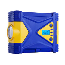 车载充气泵汽车打气泵车用家用12v电动便携式应急轮胎充气泵(蓝色)