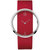 卡文克莱 CK女士手表 GLAM系列白盘白色皮带镂空时尚石英手表K9423101(红色)
