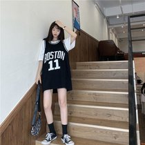 新款游泳衣三件套女分体保守学生韩版性感遮肚显瘦大码比基尼泳装(8211 黑色三件套 M (80-95斤))