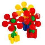 太阳花积木塑料拼插拼装玩具 儿童玩具5岁以上智力玩具150g(随机发送)