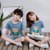 BEBEERU2020春夏款款儿童短袖韩版T恤32支休闲卡通男孩女孩上衣.(130cm 3)