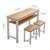 卡里鳄 KLE—CEW029长条形书写桌凳1200*400*800mm一书桌两凳
