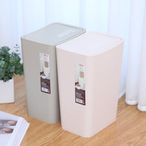 禧天龙Citylong 8L创意纸篓厨房卧室卫生间按压式垃圾桶 3074(冰河灰)