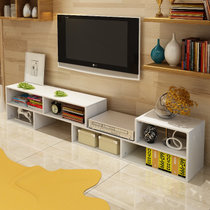 电视柜现代简约 客厅小户型伸缩柜子组合地柜多功能储物柜电视柜小边柜M154(白色)