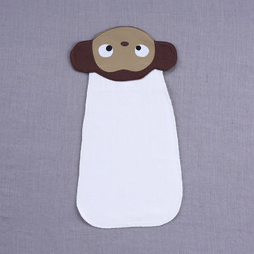 贝贝帕克 婴儿吸汗巾 儿童隔汗巾垫背巾 纯棉纱布宝宝吸汗巾(本白(斗