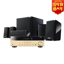 雅马哈（YAMAHA）NS-P40+RX-V377 5.1声道家庭影院AV功放机音箱音响套装（7件套）(黑色+金色)