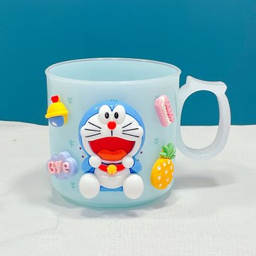 卡通漱口杯简约宝宝刷牙杯子洗漱杯创意可爱儿童塑料牙缸杯防摔大号蓝