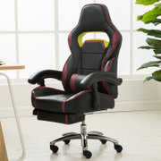 野火 电脑椅 可躺赛车椅 人体工学椅(黑色+钢制脚)