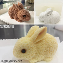 3D立体小兔子模具慕斯蛋糕模具硅胶模具小白兔系列巧克力模小萌兔(立体兔模具1341-- 默认版本)