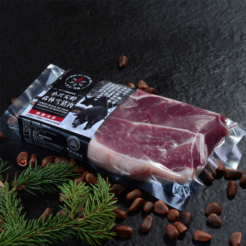 免运费 伊春森林猪黑龙江特产宝宇雪猪黑猪后腿肉500g(500g)图片