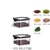 密封罐透明塑料厨房香料食品坚果咖啡豆储物罐家用五谷杂粮收纳盒(小号-455ML（2个装）)