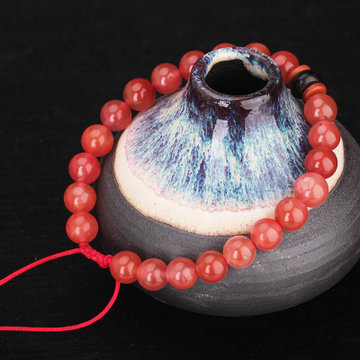 q0310鸿运珠串转运女士情侣南红玛瑙求艺轩玉雕工作室(自定义 自定义)