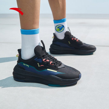 安踏c37软休闲鞋板鞋春夏季潮流复古小白鞋男运动鞋44.