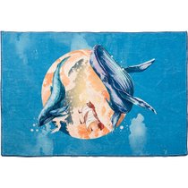 Saint Marco圣马可儿童毯长方形蓝底圆球鲸100*150cm