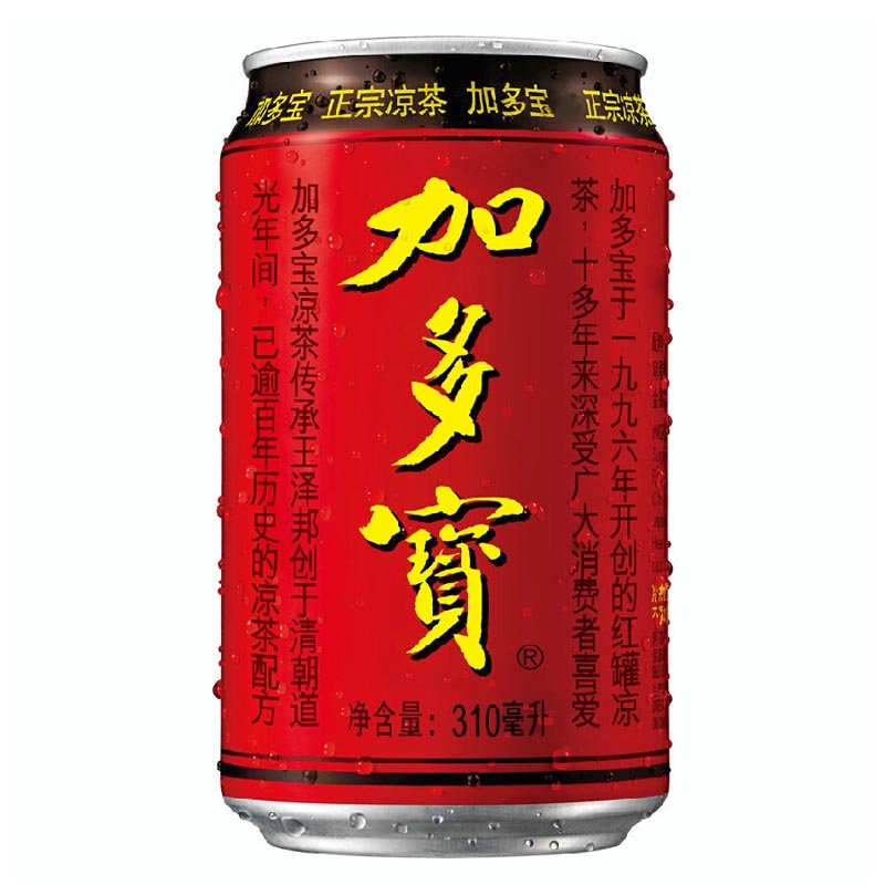 啤酒加多宝凉茶310ml听装罐装让更多人喝的凉茶天然健康多种包装任选