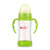 运智贝玻璃奶瓶宝宝用品带防尘盖婴儿宽口玻璃奶瓶(绿色 240ml)