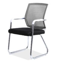 云艳YY-LCL735 人体工学办公椅电脑椅职员会议椅弓形网布椅子家用灰色(默认 默认)