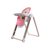 Pouch宝宝餐椅儿童座椅多功能可折叠便携式仿生餐椅婴儿吃饭桌椅K20(可爱胭脂红)