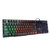 Rii RK100 机械手感键盘 lol有线游戏键盘悬浮发光机械手感键盘CF笔记本网吧台式电脑(黑色)
