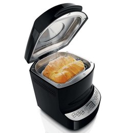 飞利浦面包机厨师机家用全自动多功能面包机早餐机家用烘焙自动制作自动设定14种预设程序HD9046(黑色 热销)