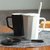 ins北欧简约陶瓷马克杯子咖啡杯带盖勺情侣办公室家用男女喝水杯(上升杯黑白一对（带瓷盖勺）)