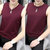 男士背心纯色白色夏季男装莫代尔冰丝篮球健身运动坎肩无袖t恤衫(091酒红+086酒红 5XL)
