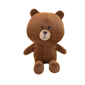 布朗熊可妮兔公仔抱枕卡通兔子毛绒玩具特大抱熊布娃娃抓机娃娃棕色高