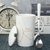 创意个性杯子陶瓷马克杯带盖勺潮流情侣喝水杯家用咖啡杯定制logo(巨蟹座+专属勺+盖子（白）)
