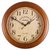 欧式实木现代简约复古静音钟表挂钟客厅时钟中式木质创意美式挂表(16英寸（直径40.5厘米） --淡棕色—34)