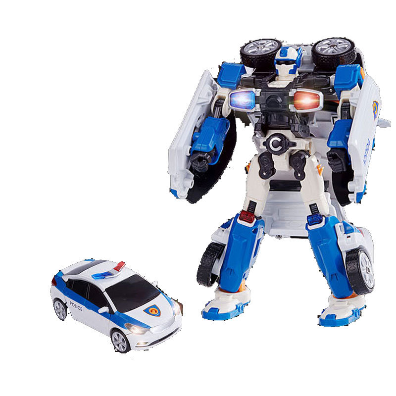 凯利特tobot托宝兄弟c变形机器人儿童汽车警车合体金刚玩具套装301014