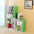 惟品木坊 儿童自由组合书柜书架彩色储物柜宜家创意收纳小柜子简易书橱书架(绿色)