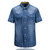 夏装新款战地吉普AFS JEEP纯棉牛仔短袖衬衫8622男半袖衬衫大版(浅蓝色 XL)