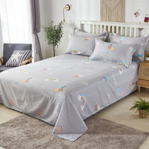 BedInFun 单件夏季被单枕套 床上用品单人双人水洗棉冬季学生宿舍床单(夏沫)