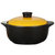 萌可佳肴陶瓷煲3.5L炖汤煮粥炖肉耐高温砂锅明火用橙色盖