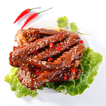 鹅喜欢鹅翅卤味美食特产麻辣小吃熟食肉类休闲小零食香辣办公室零食甜