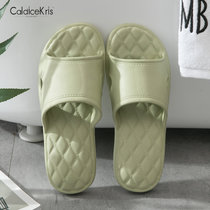 CaldiceKris（中国CK）EVA柔软无味家居室内拖鞋女款CK-TX810(绿色 35)