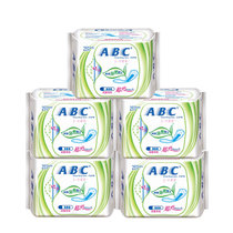 ABC卫生巾茶树精华超吸棉柔护垫25片5包共125片