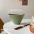 创意陶瓷早餐水果沙拉甜品燕麦片酸奶碗泡面方便面碗单个大码家用(抹茶绿【大号双耳碗】)