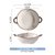 川岛屋日式双耳汤碗家用2021新款网红餐具陶瓷大碗拉面碗手柄汤盆(7.5英寸双耳碗(雪点))