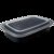 安居先森美式加厚带盖单格方餐盒150套/箱 透明1250ml（箱）(透明)