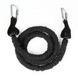 硬派 拉绳弹力带 拉力绳健身训练绳 家用力量拉力器拉力带 健身健美高弹力皮筋拉力绳(黑色（60BL))