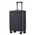 铝框行李箱小窄框拉杆箱万向轮学生旅行箱（3件/套）(黑色 24寸)